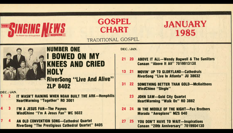 Was there a better year for Gospel Music than 1985?